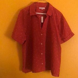 Madewell V-Neck Pocket Shirt